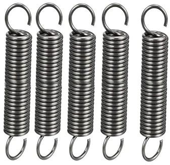NO LOGO NJ-Spring, 5pcs Zugfeder 1,5 mm / 1,8 mm Dicke Zugfedern Klein 30-70mm Federstahl Tension mit Haken (Größe : 1.5x10x30mm)