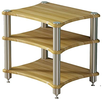 Foot Cabinet Audio HiFi Multistrato Multifunzionale, Rack Audio Cabinet con Piedini Ammortizzanti, Armadio per Apparecchiature con Ripiano per Amplificatore di Potenza