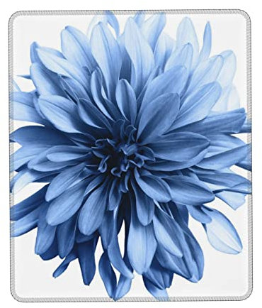 Tapis de souris bleu dahlia, tapis de souris de bureau, tapis de souris à motif, confortable et durable.