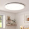 Aisutha Deckenlampe Rund LED Deckenleuchte 18W, 5000K, 1800LM, IP54 Wasserdichte Badezimmer Lampe für Wohnzimmer Küche Schlafzimmer Flur Balkon, Ultra Dünn Led Lampen Deckenlampen Ø22cm, Weiß