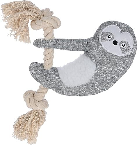 Kerbl Pet Welpenspielzeug Faultier weiß/grau