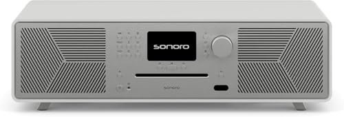 sonoro MEISTERSTÜCK (Gen.2) Chaîne Hi-FI (Airplay, Chromecast, Spotify, Tidal, FM, Dab+, USB) Blanc