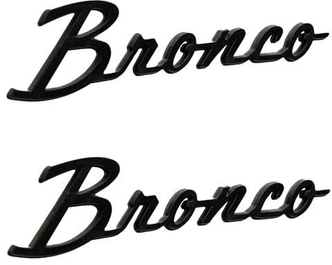 2021-2026 Ford Bronco Classic Gloss Black Fender Badge Kit M-1447-BSGS