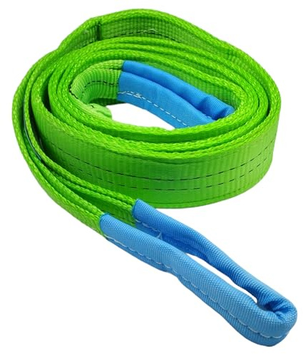 Miko® Hebeschlinge, Hebegurt, Flachschlinge zum sicheren Anheben von Lasten und Gütern (2,0 Tonnen, 2,0m)