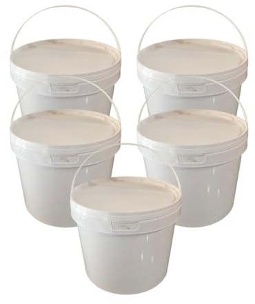 Seau Alimentaire Plastique 5 L avec Couvercle (5)