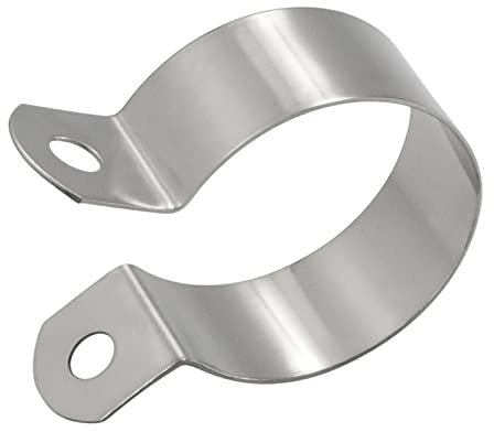 JYLYZZIN Collier de serrage de mise à la terre en acier inoxydable 304 Collier de serrage à dos de cheval Support de collier de serrage à boucle de tuyau Collier de serrage(Dia80(2pcs))