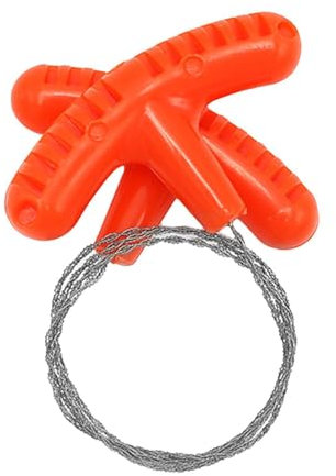 Sierra de cable | Motosierra de bolsillo, sierra de cuerda, equipo de senderismo | Sierra de hilo de supervivencia multifuncional resistente, portátil, para caza, camping