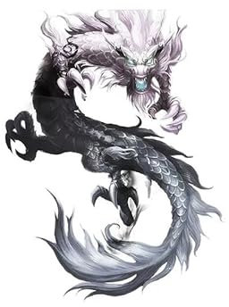 CHSLO Autoaufkleber Mysteriöse Schwarze Drache Dunkle Tinte Rauch Drachen Wandaufkleber Kunst Für Die Heimdekoration