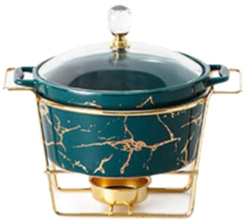 Eleeonora Zuppiera con Coperchio in Ceramica,Pentola per Zuppa in Ceramica Manico,Pentola per Stufato Fondo Piatto,Ampiamente Utilizzato,Adatto A Lavastoviglie E Frigorifero