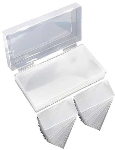 Juego de mangas de dinero de papel transparente 100, protectores de facturas transparentes con estuche de almacenamiento, titulares de moneda para coleccionistas y uso diario, organizadores de notas