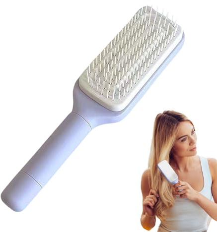 Spazzola per capelli setola - ABS 24 × 6 cm | Riparato a pelo posteriore con setole retrattili, haîrbrush di, massaggio del cuoio capelluto, setole a pagaio a pagaio | Home, Salon