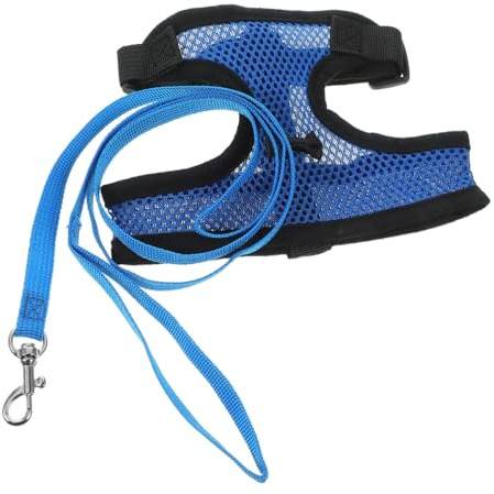 Gatuida Elastisches Hühnergeschirr aus Strapazierfähigem Nylon Verstellbar Atmungsaktiv mit Leine für Outdoor Spaziergänge und Hühnerhaltung Zufällige Farbe