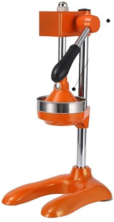 Presse-agrumes manuel en acier inoxydable avec levier, extracteur de jus vintage pour citron, grenade(Orange,26 * 20 * 47cm)