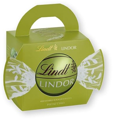 Lindt LINDOR Cioccolatini al Pistacchio, Latta 200g | Praline di cioccolato, Confezione in latta tonda riutilizzabile