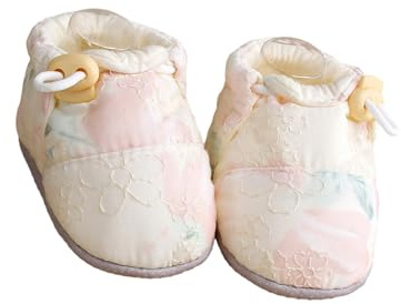 JTQYFI 1 par de zapatos antideslizantes de algodón para aprender a andar con fondo suave para bebés que aprenden a caminar en interiores, parte inferior no antideslizante, zapatos de bebé con suela