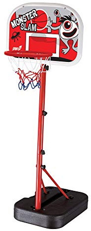 Sport1 Monster Slam, transportable Basketball-Stehleuchte für Jungen, Schwarz, 138/160 cm