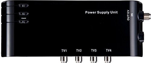 HD-Line HD-14CE Amplificateur d'intérieur 4 Sorties HDTV Noir