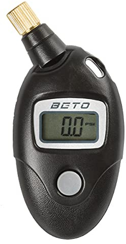 BETO Luftdruckprüfer, Air Pressure Monitor, Reifendruckprüfer, robust, für Fahrrad, für Auto, für Motorrad, 160psi, 11bar, inkl. Batterie