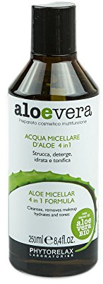 Phytorelax Eau micellaire visage 4 en 1, formule à l'aloe vera, 250 ml