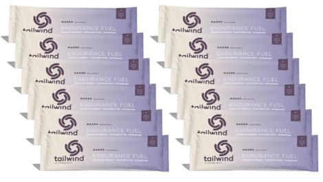 Tailwind Nutrition Endurance Fuel, Sports Drink Powder Single Serving with Electrolytes, Non-GMO, Free of Soy, Dairy, and Gluten, Vegan-Friendly, Naked Unflavored, Pack of 12