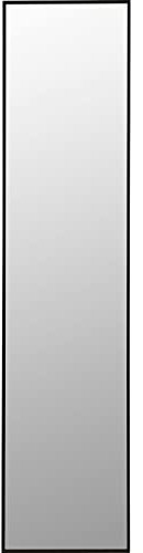 Kare Design Spiegel Bella, Schwarz, Ganzkörperspiegel, Ankleidespiegel, Wandspiegel, mit Rahmen, Wohnzimmer, Schlafzimmer, Flur, 180x30cm (L/B)