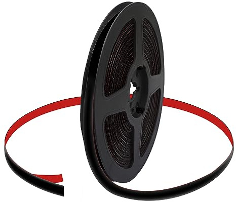 Vogueing Tool Keramikfliesen-Klebeband, schimmelresistent, 6 m x 8 mm, Abdichtung, dekoratives Eckenband, für Badewanne, Badezimmer, Dusche, Rolle, schwarz