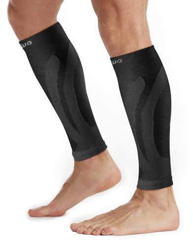 CAMBIVO 2 Paar Wadenbandage, Waden Kompressionsstrümpfe Damen Herren, Calf Sleeves, Beinlinge, Kompressionssocken ohne Fuß für Sport, Fussball, Laufen, Basketball