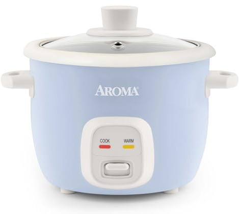 Aroma Housewares 4-Cups (Cooked) / 1Qt. Rice & Grain Cooker (ARC-302NGBL), Blue