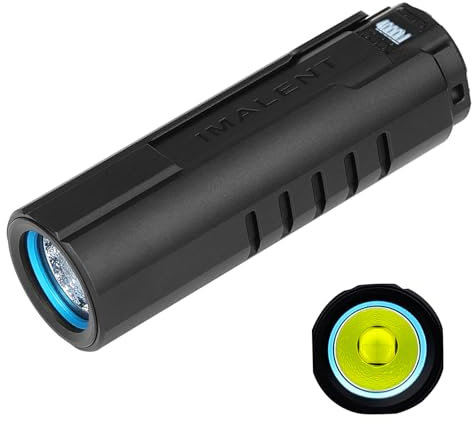 IMALENT LD70 Torcia EDC Torcia Tattica Ricarica magnetica e usb,4000lm,203M, 5 Modalità, Impermbile IP68, display OLED, per Campeggio, Escursionismo, Emergenze (Nero)