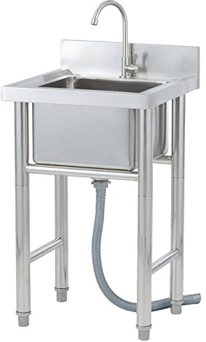 50cm,60cm Spülbecken Küche Edelstahl spültisch Edelstahl 1 Becken outdoorküche waschbecken waschbecken camping Gastrospülen Gastro Spüle,50cm,60cm