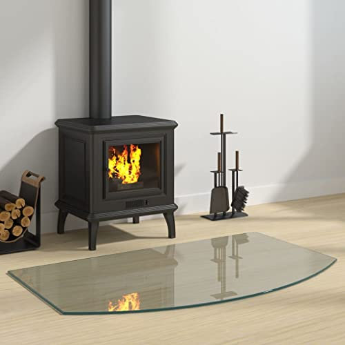 INLIFE Kaminofen Glasplatte 100x60 cm,11.4kg,324148