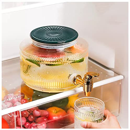 Dispensador de bebidas de vidrio para fiestas, dispensadores de bebidas en frasco de vidrio, encimera de dispensador de agua de vidrio para bodas, dispensador de limonada y detergente para ropa, fra