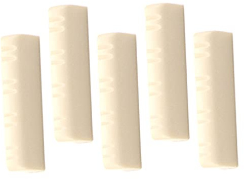 Mikinona 5pcs Mandolin String Nut Abs Slotted 8-string Beige Parts with String Support Noise Reduction for Mandolin Accessories