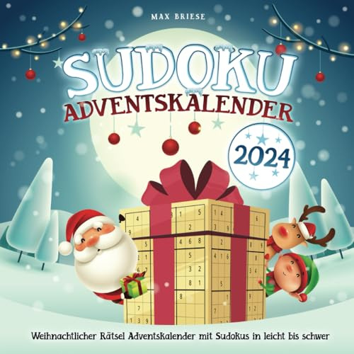Sudoku Adventskalender: Weihnachtlicher Rätsel Adventskalender mit Sudokus in leicht bis schwer