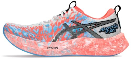 ASICS Noosa TRI 16 Damen-Laufschuhe, Weiß/Sunrise Red, 46 EU