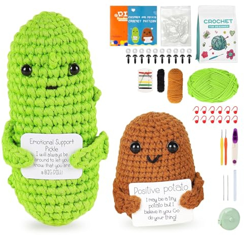 ilauke Amigurumi Kit, Kit de Crochet Completo con Hilo,Agujas de Ganchillo,Relleno de Fibra de Poliéster,Marcadores de Puntada,Tutoriales en Video Paso a Pas,Croche Perfecto para DIY y Tejido a Mano