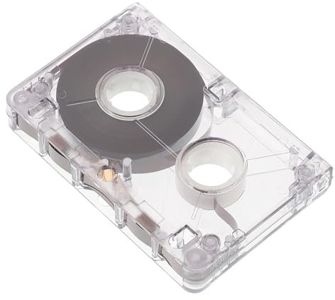 JOINPAYA Cassettes Audio Vierge: 60 Minutes De Cassette Murale Petite Ornement Vierge Murale Accessoire De Vide DIY Blanche Plastique