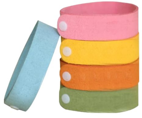 JUCHRZEY 5 Stück Mücken-Armbänder, natürliche Mücken-Repeller-Armbänder, langlebige Anti-Fliegen-Armbänder for die Terrasse im Freien