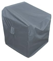 Pegaso Gartenmöbel Schutzhülle 80x70x66 cm – Wetterfeste Abdeckung für Gartensessel – Wasserdicht & UV-beständig – Premium Abdeckplane mit Belüftung & Kordel – Made in Germany – Grau
