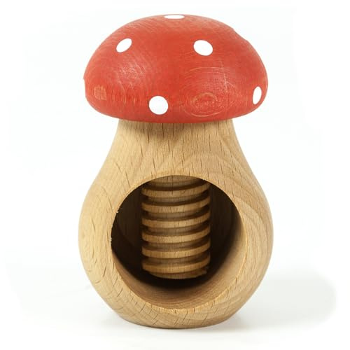 Holzfee Nussknacker Pilz (Fliegenpilz | geölt)