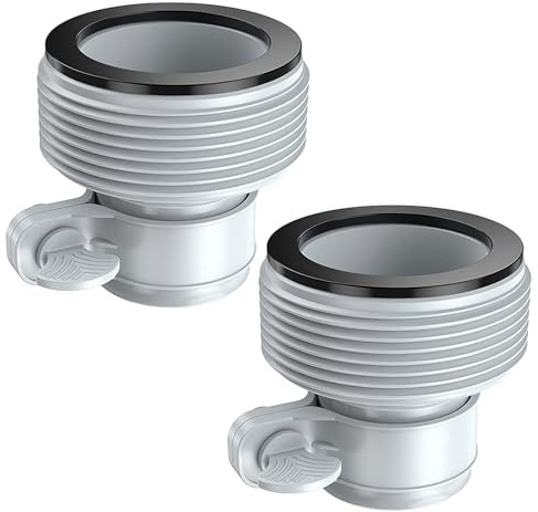 CYMYGS 2 StüCk Poolschlauch Adapter, Schlauchadapter, Poolschlauch Verbinder, FüR Intex Adapter B, Austauschbare Schlauchadapter, Anschluss FüR Pool Schlauch, Gartenschlauch, poolschlauch