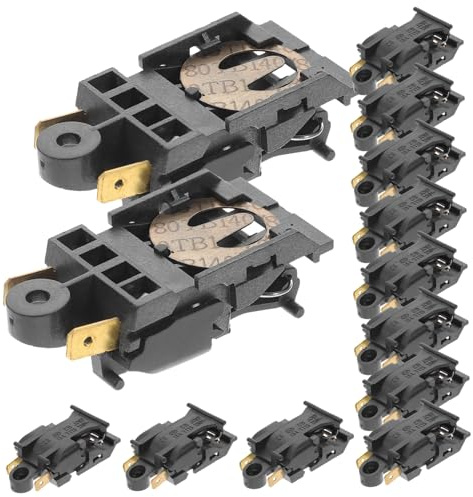 HOMOBABE 12pezzi Interruttore Termostato per Controllo della Temperatura Utilizzabile in Forni Microonde Forni Cappe Elettriche Macchine da Caffè Riscaldatori per Ventilazione Vasca
