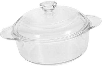 UTHCLO Recipiente De Vidrio Resistente Al Calor Ensaladera Cuencos De Vidrio para Servir Frutas Ensalada De Casa