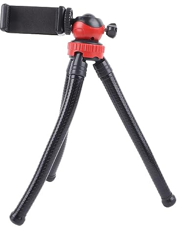 AKLOSIPY Trípode Profesional de Cámara de 360 Grados con Soporte Flexible de Brazo y Teléfono para Fotografía Al Aire Libre