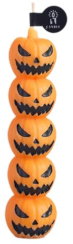 Ylnailky Vela perfumada de Halloween | Vela perfumada de de calabaza de Halloween | Centros de mesa hechos a mano decorativos para Año Nuevo, eventos de invierno, vacaciones, iglesia, sala de