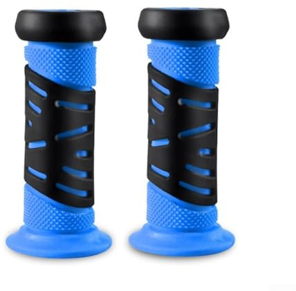 Honseadek Múltiples para manillar, scooters, resistentes al agua, opciones antideslizantes, empuñaduras de goma para niños, bicicletas Plus (azul)
