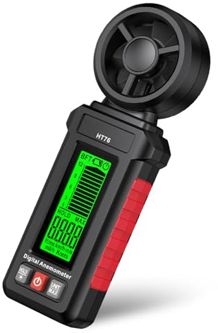 Miniature Winds Speed Meter with Temperature and Winds Direction Readings Ideal for Sailing HVAC and Weather Applications Anemometer