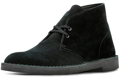 Clarks Men's Bushacre 2 Chukka Boot,Black Suede,9 M US