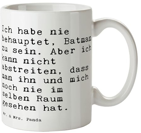 Mr. & Mrs. Panda Tasse Ich habe nie behauptet,... - Geschenk, lustig, Comic, Sprüche, Kaffeetassen, Spruch, Spruch Geschenke, witzig, Superman,