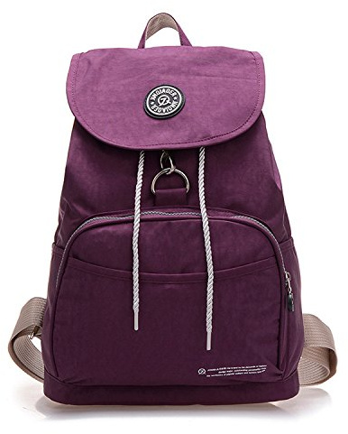 Outreo Rucksack Damen Rucksäcke Wasserdicht Schulrucksack Leichter Tasche Schultaschen Daypack Kordelzug Reisetasche Schul Backpack für Lässige